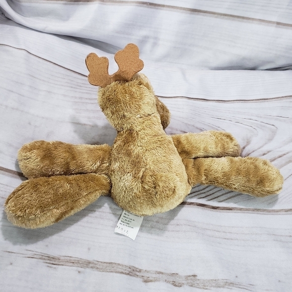 Hallmark Ramona Reindeer Silky Plush Stuffed Toy 6 Inch Red Bow Christmas - Picture 6 of 9